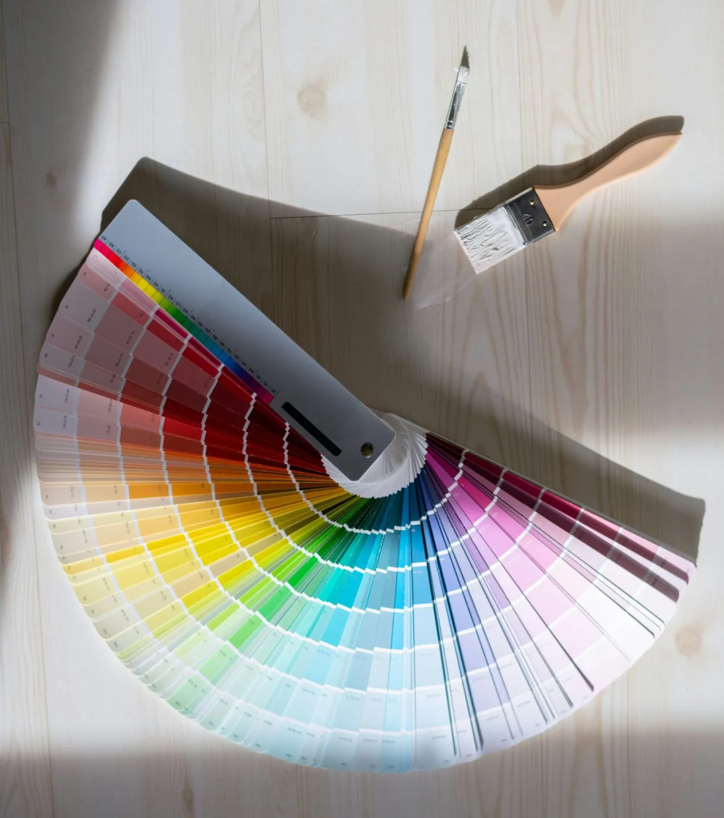 Professional painter at work